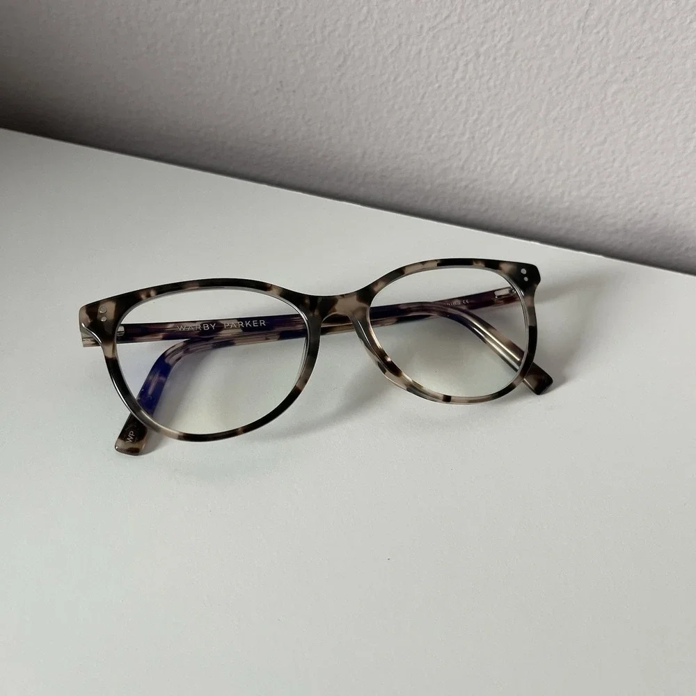 Warby Parker Nadia M 223 Pink Opal Tortoise Eyeglasses Frames 51-16-140